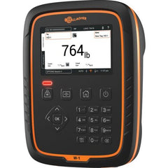 Gallagher W-1 Livestock Weigh Scale Indicator for cattle weighing in a black case and touchscreen