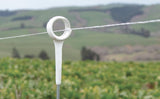 electric fence post on a farm with Gallagher Heavy Duty Ring Top Fence Posts