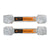 Two Gallagher wireless loadbars with galvanized steel ends and orange and black labels, shown on a plain white background.