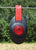 patriot electric fence alert on farm fence wire and green background