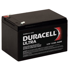 12V 12A Duracell Gallagher S100, S200, S400 electric fence Charger Battery