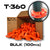 Lock Jawz 360° T-Post Insulator | 100 Pack | Orange - Gallagher Electric Fence