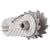 Gallagher Insulated End Fence Strainer is made of steel and white plastic and spools wire