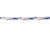 Gallagher Turbo Braid Electric Fence wire with metal strands is blue and white