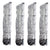 4 Rolls 48'X164' Poultry Net with double spiked fence posts