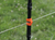 Gallagher Electric Fence post connected to high tensile wire on farm
