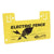 Yellow Gallagher Electric Fence Warning Sign with white background